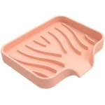 Silicone soap Holder: Self-Draining Soap Bar Holder Versatile Soap Dishes,Easy to Clean Silicone Soap,Perfect for Dispenser for Bathroom, Kitchen, Bathtub (Pink)