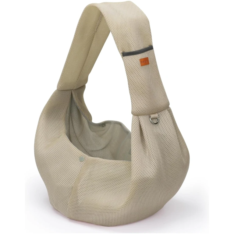 Skycase Pet Dog Sling Carrier, Soft Breathable Pouch for Dog and Cat, Mesh Dog Carrier with Storage Pocket and Key Chain, Puppy Essentials, for Outdoor, Travel
