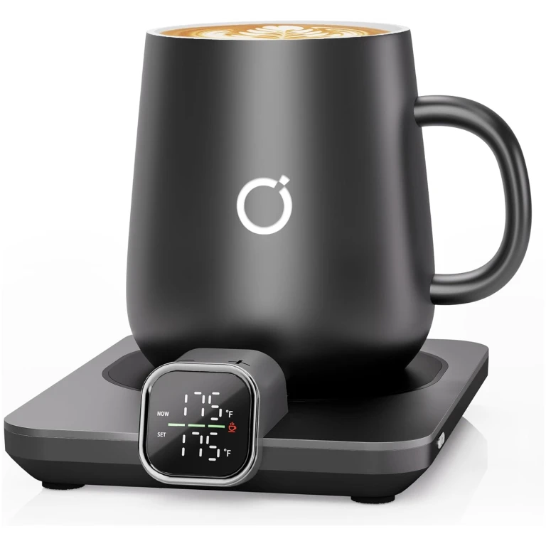 Smart Heated Coffee Mug Warmer & Mug Set - Heated Coffee Warmer with Auto Shut Off, 1°F Precise Temperature Control Coffee Warmer, Electric Mug Warmer for Desk, Birthday Gifts...