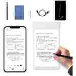 Smart Pen+Small Notepad, Digital Pen Real-time Sync for Digitizing, Storing, and Sharing Notes, Ideal Smart Pen for Note Taking, Drawing, Classroom, Offices, Compatible with...