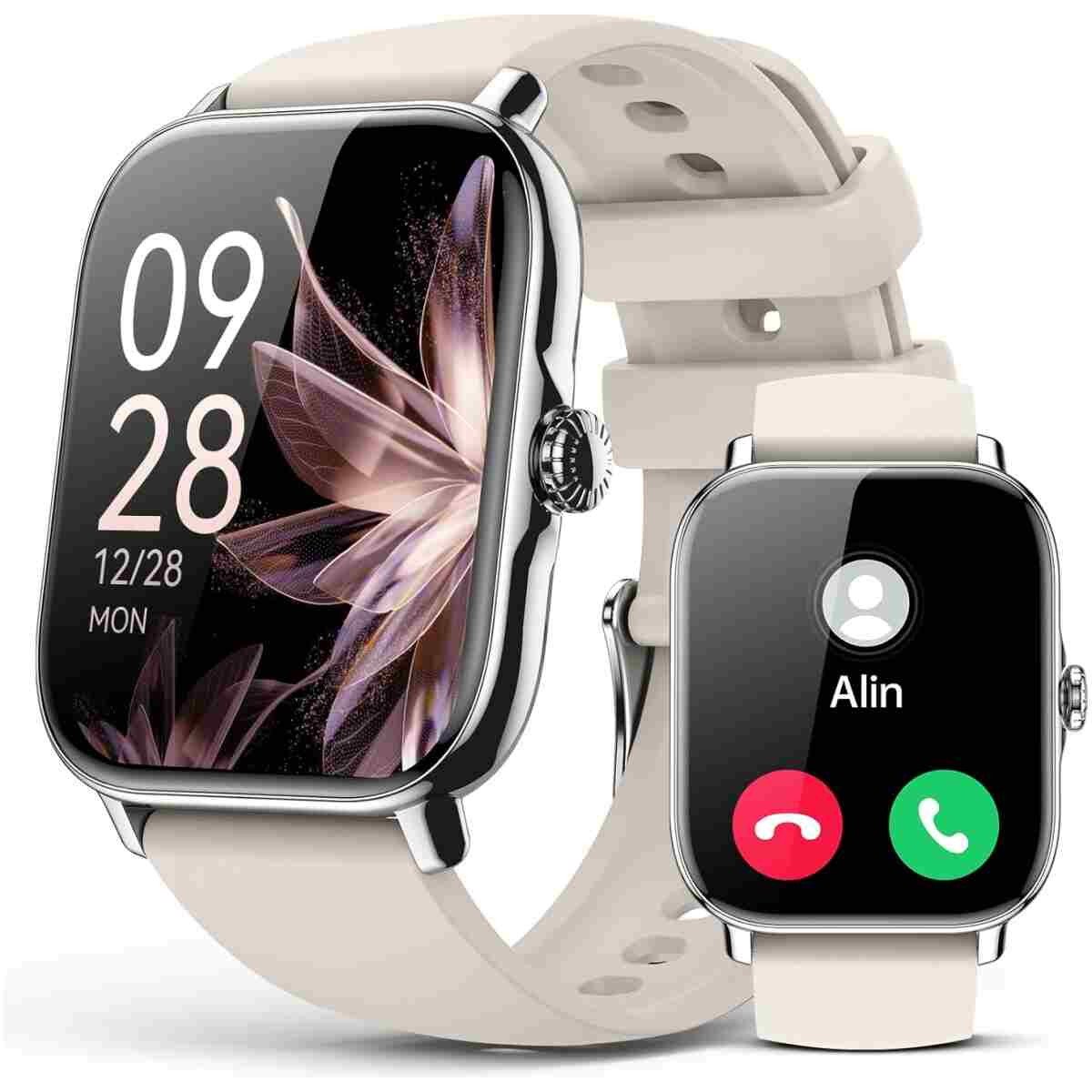 Smart Watch for Women Men- Answer/Make Call, 2025 1.91'' IP68 Waterproof Fitness Step Sleep Tracker Watch with Heart Rate Monitor Activity Counter Smartwatch for Andriod iPhone...