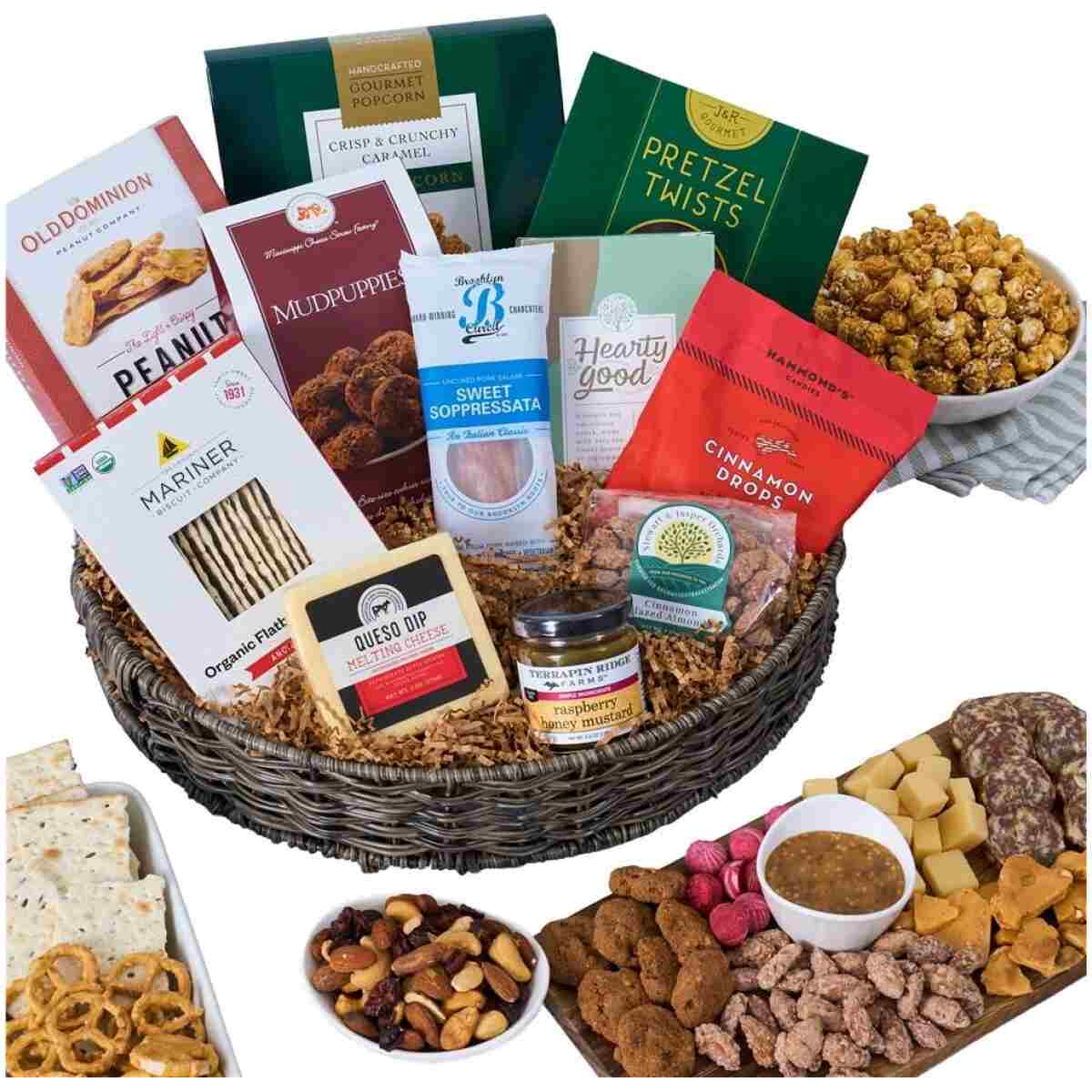 Snack & Chocolate Gift Basket Deluxe - Gourmet Food Gift by GourmetGiftBaskets.com