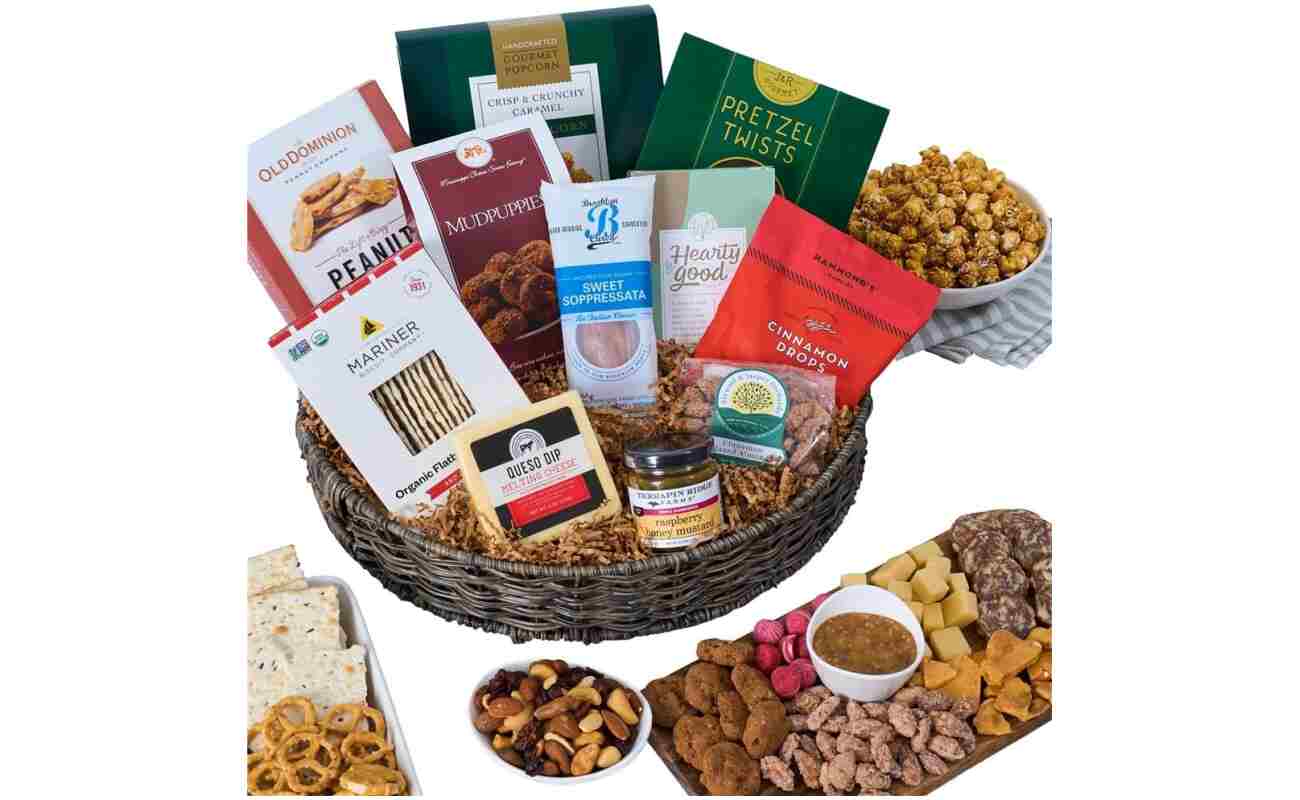 Snack & Chocolate Gift Basket Deluxe - Gourmet Food Gift by GourmetGiftBaskets.com