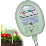 Soil Moisture Meter, 4-in-1 Moisture Meter for Plants, Tester for Moist, Light,Nutrients, pH, Soil Test Kit, Great for Garden, Lawn, Farm, Indoor & Outdoor Use, No Battery Required