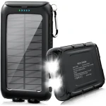 Solar-Charger-Power-Bank-49800mAh Portable Solar Phone Charger with LED Flashlight/15W Fast Charge USB C Waterproof External Backup Battery Pack for All Cell Phones & Electronic...