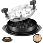 SoulLife Chicken Shredder 8 Inches, Chicken Breast Shredder Tool, Cooked Meat Shredder With Clear Lid, Ergonomic Design, Auti-slip, Easy To Clean, Chicken Shredder Tool Twist,...