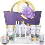 Spa Luxetique Gift Baskets for Women, Spa Gifts for Women - 10pcs Lavender Gift Sets with Body Lotion, Bubble Bath, Relaxing Bath Sets, Mothers Day Gifts for Mom
