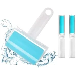 Sticky Lint Roller 3 Pack, Reusable Washable Lint Roller Pet Hair Remover Include Large and Small Size Cleaner for Clothes, Pet Hairs, Carseats