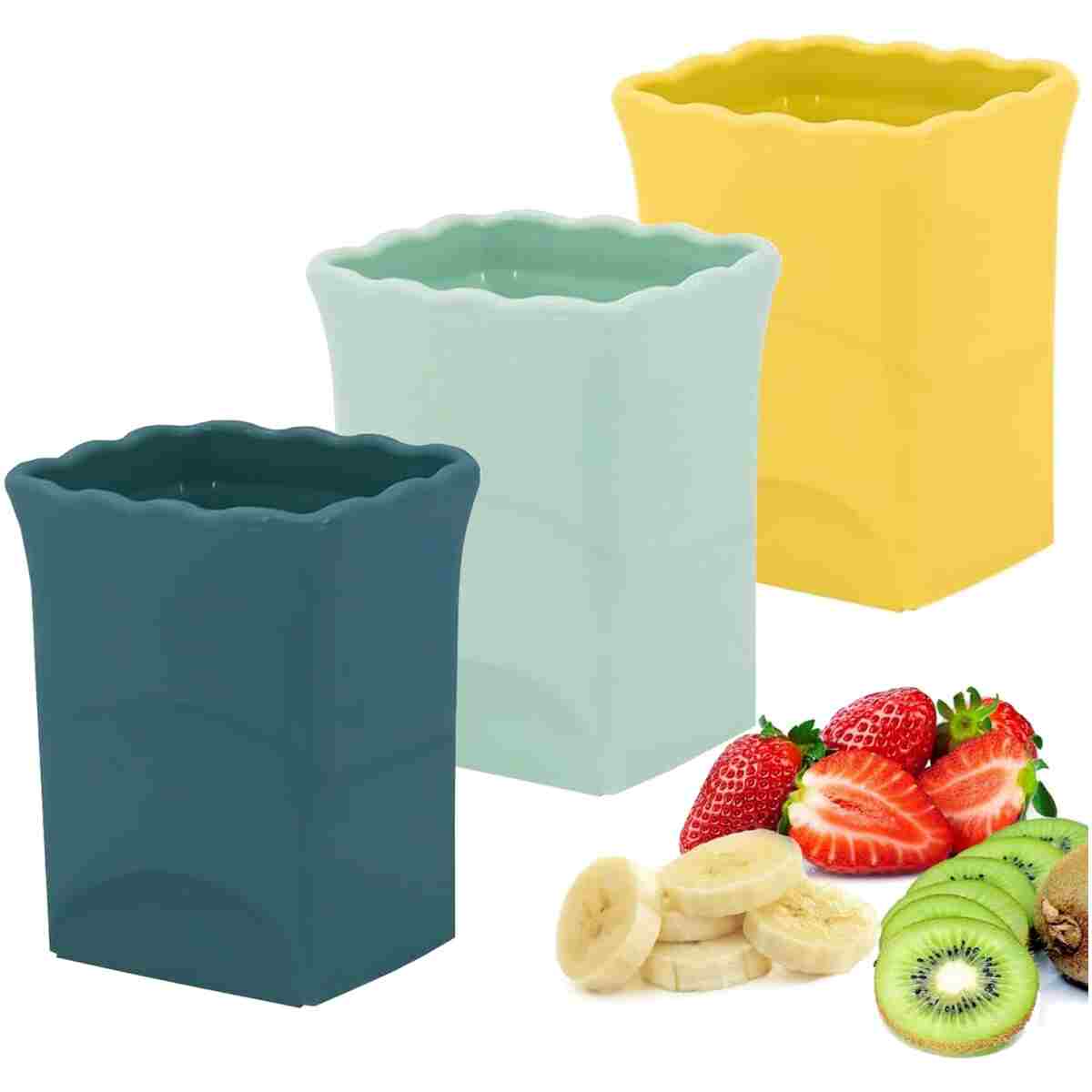Strawberry Slicer Cup：Fruit Cup Slicer for Strawberry, Egg, Banana, Mushroom, Cucumber, Kiwi and Veggie Salad Speed Cutter the Kitchen Gadget Tool