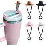 Straws Cover Cap for Stanley Cup 40oz 30oz 20oz, Stanley Cup Accessories Set Including 4 Pcs Tumbler Straw Toppers, Silicone Straw Covers Dust-Proof Protector Straws Lid for...