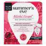 Summer's Eve Blissful Escape Daily Refreshing Feminine Wipes, Removes Odor, pH Balanced, 12 Count, 1 Pack