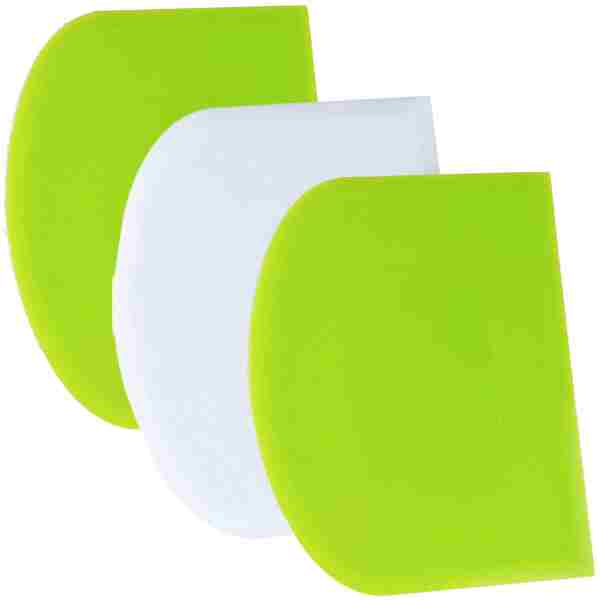 SURDOCA Dough Scraper Bench Scraper - 3P 4.7x3.7" Plastic Flexible Bowl Scraper, Sharp Edge & Angles Cake Scraper. Non-Slip Bakeware Decorating Tools Sculpting & Modeling Tools...