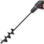 TCBWFY Auger Drill Bit 2x14.6inch Garden Plant Flower Bulb Auger Rapid Planter Bulb & Bedding Plant Auger for 3/8" Hex Drive Earth Drill Fence Post Umbrella Hole Digger