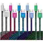 Teeind USB Type C Cable Fast Charging, Tpc001 5 Pack(6Ft 3A) Braided C Charger Cables Compatible with Samsung S10e/note 9/s10/s9/s8 Plus/A80/A50/A20