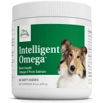 Terry Naturally Animal Health Intelligent Omega - 60 Soft Chews - Omega 3 from Salmon for Dogs - Promotes Brain & Eye Health - 60 Servings