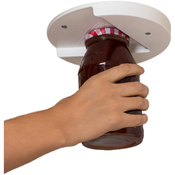 The Grip Jar Opener | Original Under Cabinet Jar Lid & Bottle Opener, Effortless for Weak Hands & Seniors with Arthritis - Made In USA