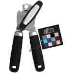 The Original GORILLA GRIP Heavy Duty Stainless Steel Smooth Edge Manual Can Opener and Bottle Openers, Soft Ergonomic Handle, Oversized Handheld Easy Turn Knob, Multifunctional...
