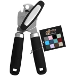 The Original GORILLA GRIP Heavy Duty Stainless Steel Smooth Edge Manual Can Opener and Bottle Openers, Soft Ergonomic Handle, Oversized Handheld Easy Turn Knob, Multifunctional...