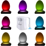 ToiLight The Original Toilet Bowl Night Light. Fun & Useful Bathroom Motion Sensor Tech Gadget. Funny Novelty Birthday Gift Idea. Stocking Stuffer for Him Her Guys Men Mom Brother