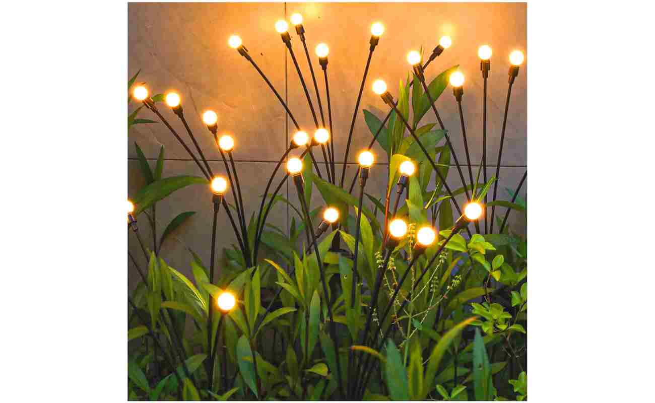 TONULAX Solar Garden Lights - New Upgraded Solar Swaying Light, Sway by Wind, Solar Outdoor Lights, Yard Patio Pathway Decoration, High Flexibility Iron Wire & Heavy Bulb Base,...