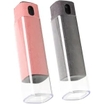 Touchscreen Screen Cleaner Kit 2 Pcs, Phone, Tablet and Car Screen Cleaner, Two in One Spray and Microfiber Cloth(Grey&Pink)