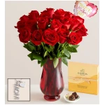 Two Dozen Red Roses for Mother's Day