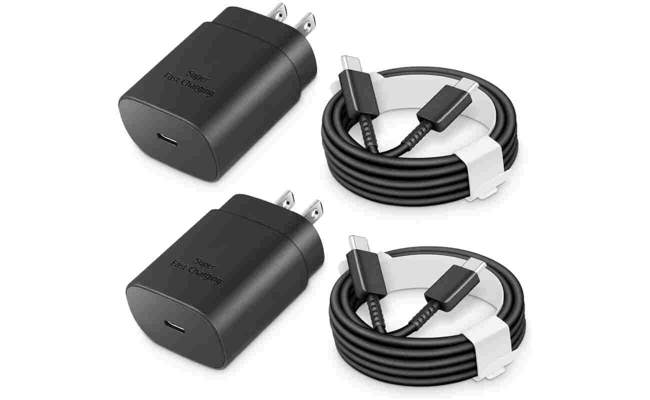 Type C Charger Fast Charging 25W, USB-C Block with C-to-C Cable [PD PPS Compatible] for Galaxy S23/S22/S21 Series/Note 20/10/9 Series/Pixel 4XL/4/3XL