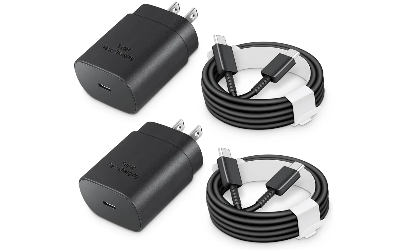 Type C Charger Fast Charging 25W, USB-C Block with C-to-C Cable [PD PPS Compatible] for Galaxy S23/S22/S21 Series/Note 20/10/9 Series/Pixel 4XL/4/3XL