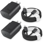 Type C Charger Fast Charging 25W, USB-C Block with C-to-C Cable [PD PPS Compatible] for Galaxy S23/S22/S21 Series/Note 20/10/9 Series/Pixel 4XL/4/3XL