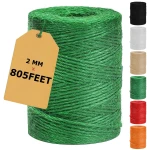 Vanhench 805ft Garden Twine, Green Twine String for Gardening Tomato Climbing Plant Tie Floristry Arts & Crafts Supplies, Hanging Planter Basket, Greenhouse Plant Accessories...