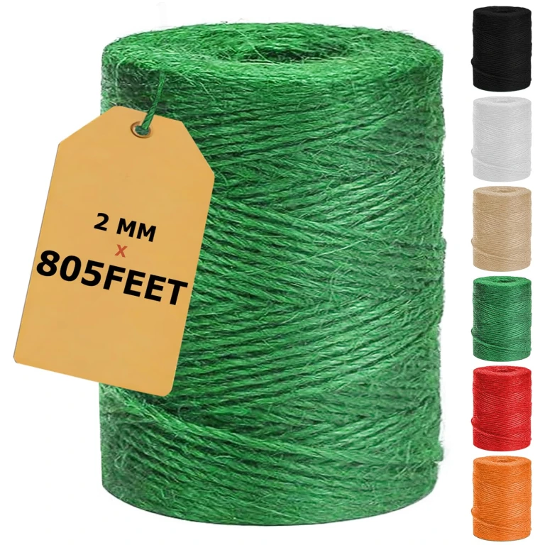 Vanhench 805ft Garden Twine, Green Twine String for Gardening Tomato Climbing Plant Tie Floristry Arts & Crafts Supplies, Hanging Planter Basket, Greenhouse Plant Accessories...