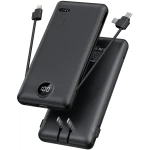 VRURC Portable Charger Built-in Cables and AC Wall Plug, USB C Power Bank 10000mAh, Travel Essentials Phone Charger Compact Lightweight External Battery Pack for Smart Phones,...