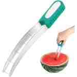 Watermelon Cube Cutter Summer Watermelon Cutter Slicer Stainless Steel Watermelon Fruit Cutter Fun Watermelon Cutting Tool Kitchen Gadgets for Family Parties Camping