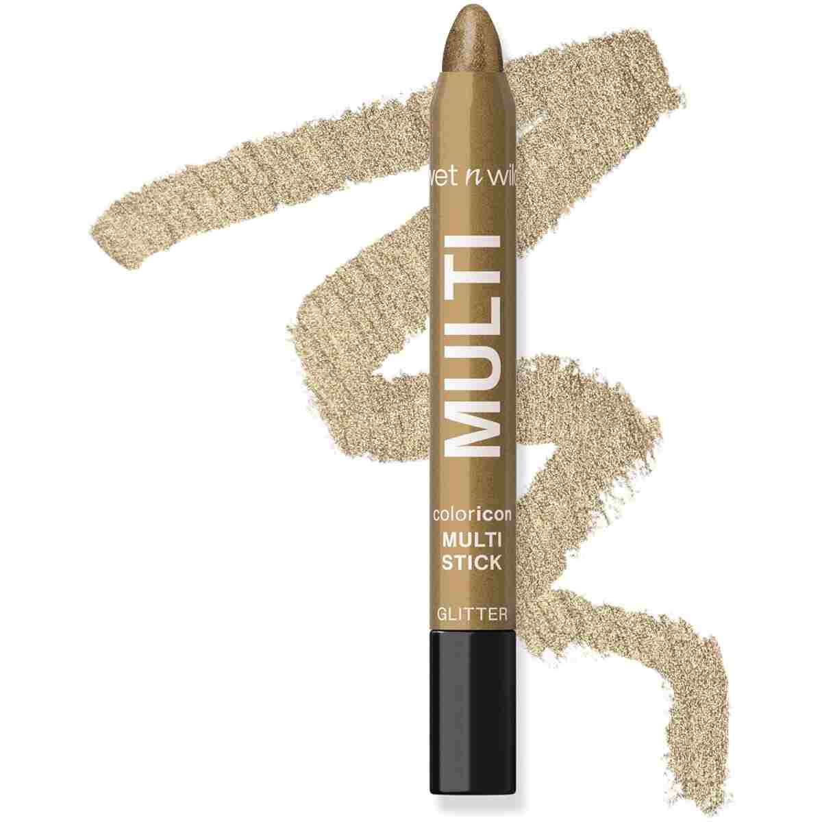 wet n wild Color Icon Cream Eyeliner Eyeshadow DMulti-Stick, Moisturizing, Nourishing Velvety Cream-to-Powder Buildable & Blendable Formula, Cruelty-Free & Vegan - Golden Rush Hour
