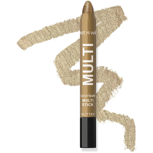 wet n wild Color Icon Cream Eyeliner Eyeshadow DMulti-Stick, Moisturizing, Nourishing Velvety Cream-to-Powder Buildable & Blendable Formula, Cruelty-Free & Vegan - Golden Rush Hour