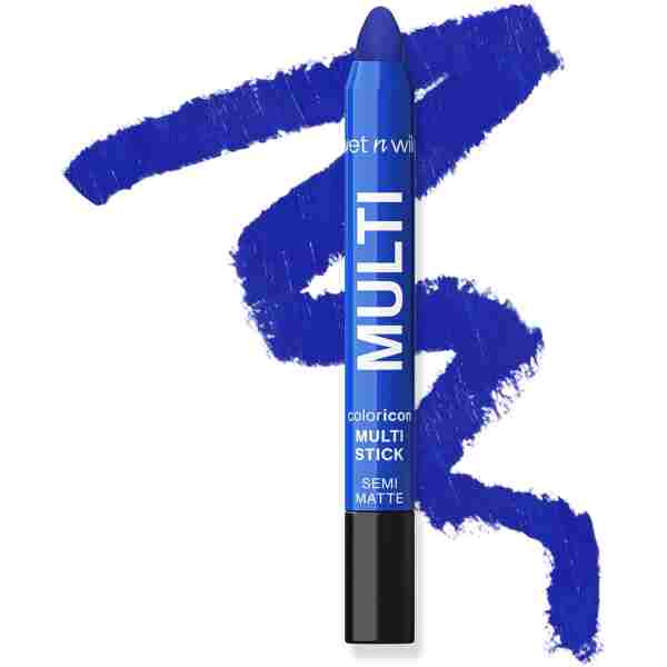 wet n wild Color Icon Cream Eyeliner Eyeshadow Multi-Stick, Moisturizing, Nourishing Velvety Cream-to-Powder Buildable & Blendable Formula, Cruelty-Free & Vegan - Blue Me Away