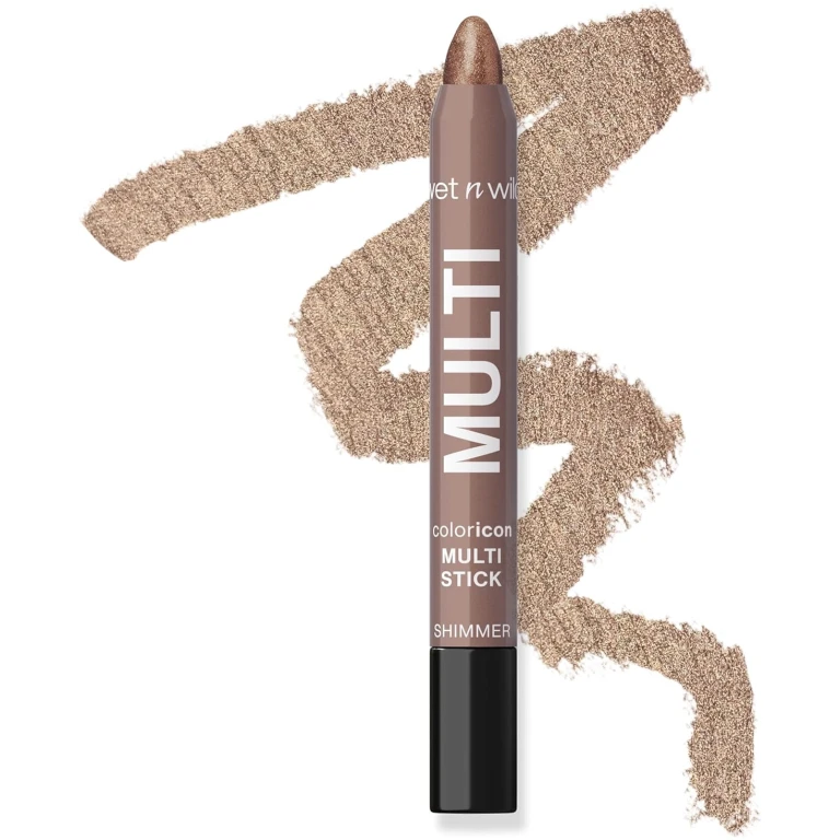 wet n wild Color Icon Cream Eyeliner Eyeshadow Multi-Stick, Moisturizing, Nourishing Velvety Cream-to-Powder Buildable & Blendable Formula, Cruelty-Free & Vegan - Brown Sugar