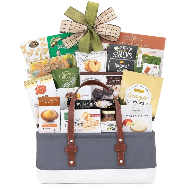 Wine Country Gift Baskets The Connoisseur Gourmet Gift Basket Food Gift Basket for Families College Students Appreciation Thank You Congratulations Get Well Soon Care Package
