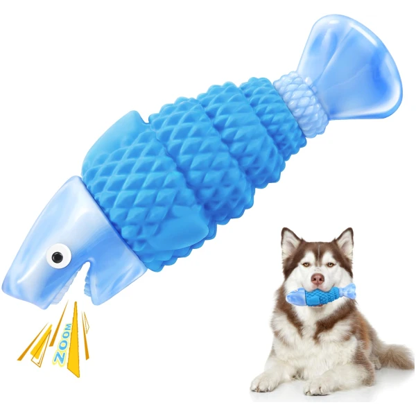 WinTour Tough Dog Toys for Aggressive Chewers, Indestructible Dog Chewers for Medium & Large Breeds, Squeaky Durable Chew Toys to Keep Them Busy, Reduce Boredom, Teeth Cleaning,...