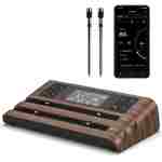 Wireless Smart Meat Thermometer with Dual-Sensor Probe, 500FT Remote Monitoring, Dedicated App, Real-Time Ambient and Food Temperature Tracking for Precise Cooking Control