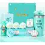 Yseoul Best Mom Ever Deluxe Spa Basket - 9 Piece Relaxation Gift Set - Ideal for Mother's Day, Christmas, Birthdays - From Son, Daughter, or Husband