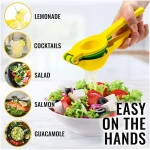 Zulay Kitchen Metal 2-in-1 Lemon Squeezer - Sturdy Max Extraction Hand Juicer Lemon Squeezer Gets Every Last Drop - Easy to Clean Manual Citrus Juicer - Easy-Use Lemon Juicer...