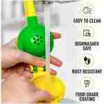 Zulay Kitchen Metal 2-in-1 Lemon Squeezer - Sturdy Max Extraction Hand Juicer Lemon Squeezer Gets Every Last Drop - Easy to Clean Manual Citrus Juicer - Easy-Use Lemon Juicer...