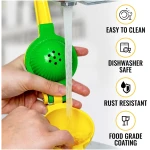 Zulay Kitchen Metal 2-in-1 Lemon Squeezer - Sturdy Max Extraction Hand Juicer Lemon Squeezer Gets Every Last Drop - Easy to Clean Manual Citrus Juicer - Easy-Use Lemon Juicer...