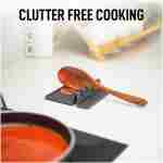 Zulay Kitchen Silicone Utensil Rest - BPA-Free, Durable Spoon Rest with Drip Pad - Heat-Resistant Spoon Rest for Stove Top - Spoon Rest for Kitchen Counter - Kitchen Gadgets &...