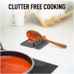 Zulay Kitchen Silicone Utensil Rest - BPA-Free, Durable Spoon Rest with Drip Pad - Heat-Resistant Spoon Rest for Stove Top - Spoon Rest for Kitchen Counter - Kitchen Gadgets &...