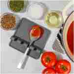Zulay Kitchen Silicone Utensil Rest - BPA-Free, Durable Spoon Rest with Drip Pad - Heat-Resistant Spoon Rest for Stove Top - Spoon Rest for Kitchen Counter - Kitchen Gadgets &...