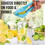 Zulay Metal 2-In-1 Lemon Squeezer Manual - Sturdy, Max Extraction Hand Juicer Lemon Squeezer Gets Every Last Drop - Easy to Clean Manual Citrus Juicer - Easy-to-Use Lemon Juicer...
