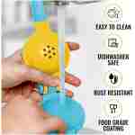 Zulay Metal 2-In-1 Lemon Squeezer Manual - Sturdy, Max Extraction Hand Juicer Lemon Squeezer Gets Every Last Drop - Easy to Clean Manual Citrus Juicer - Easy-to-Use Lemon Juicer...