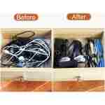 120PCS 6 Inch Cable Ties Reusable Multi-Purpose Wire Ties Cord Organizer Adjustable Cable Management 5 Colors